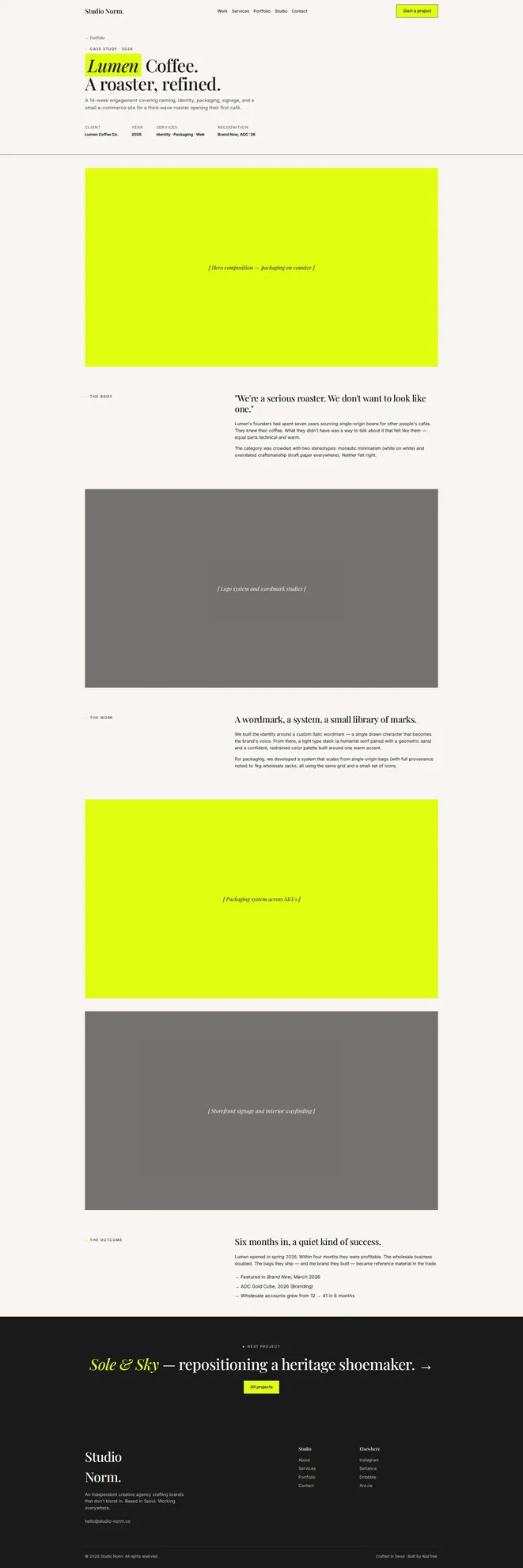 Studio Norm Case Study PC