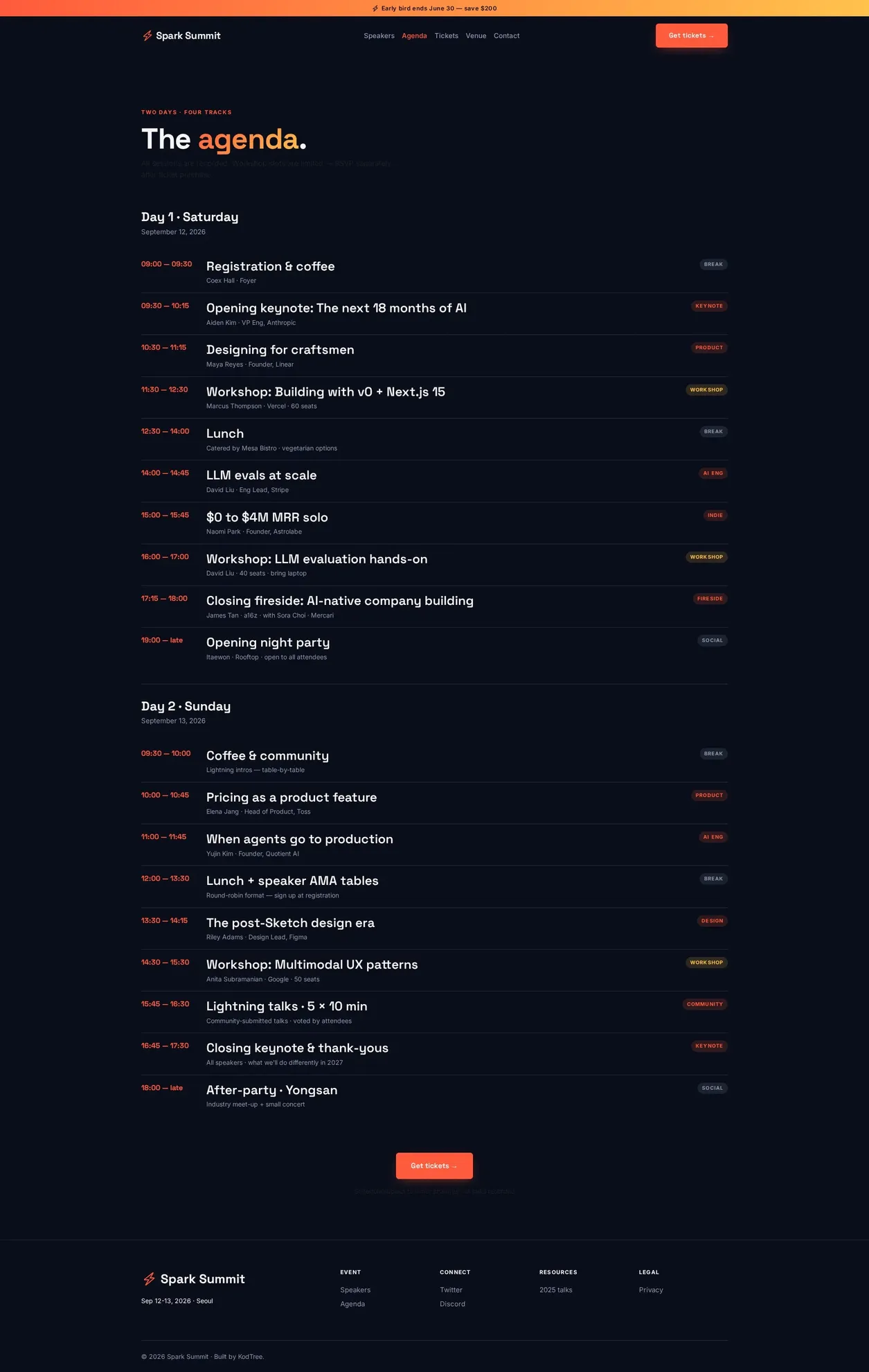 Spark Agenda PC
