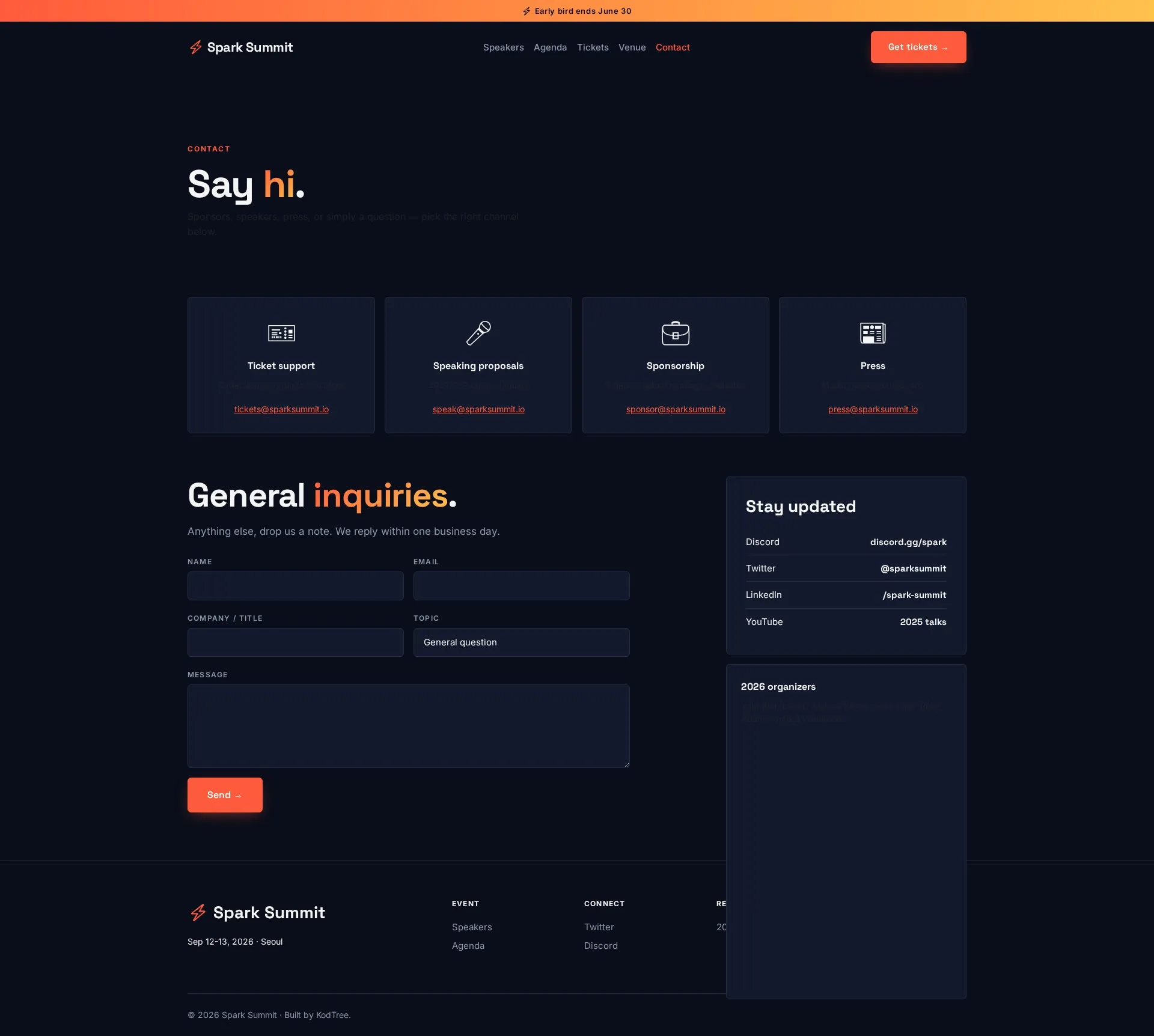 Spark Contact PC
