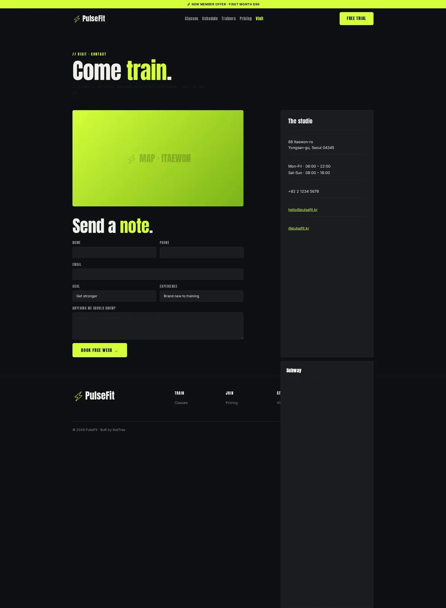 PulseFit Contact PC