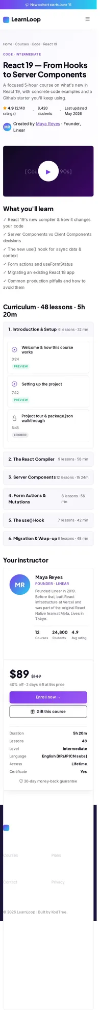 LearnLoop Detail 모바일