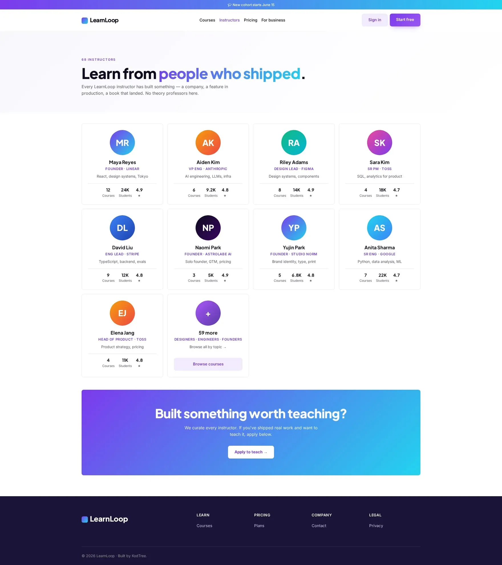 LearnLoop Instructors PC