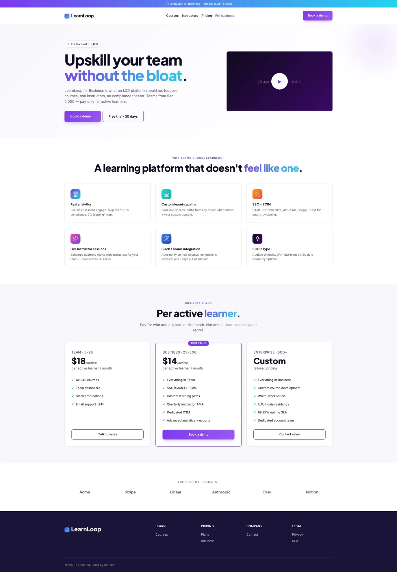 LearnLoop Business PC